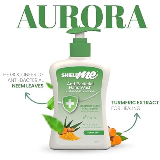 SHIELDME ANTIBACTERIAL HANDWASH LIQUID SOAP, AURORA  300ML - Image 2